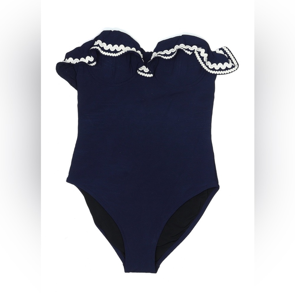 J Crew One Piece Navy Swimsuit